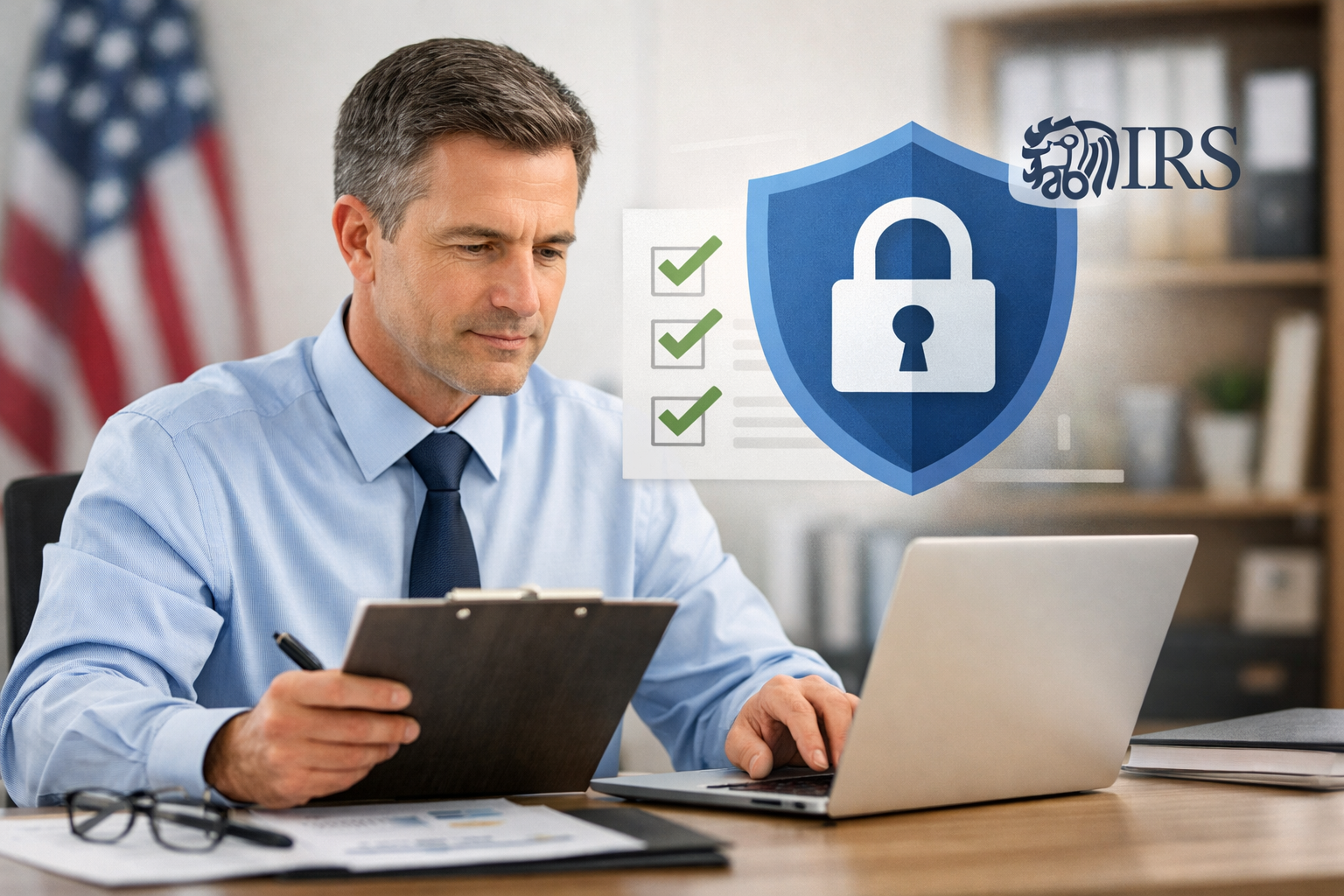 MAGE 2 — “SECURITY CONTROLS” IMAGE (ENGAGEMENT + CLARITY) Purpose Break up text Reinforce layered security concept Improve time-on-page 🎨 Image Concept Layered security / checklist style Visual ideas: Security checklist graphic Abstract layered shield iconSimple diagram-style image (not technical)