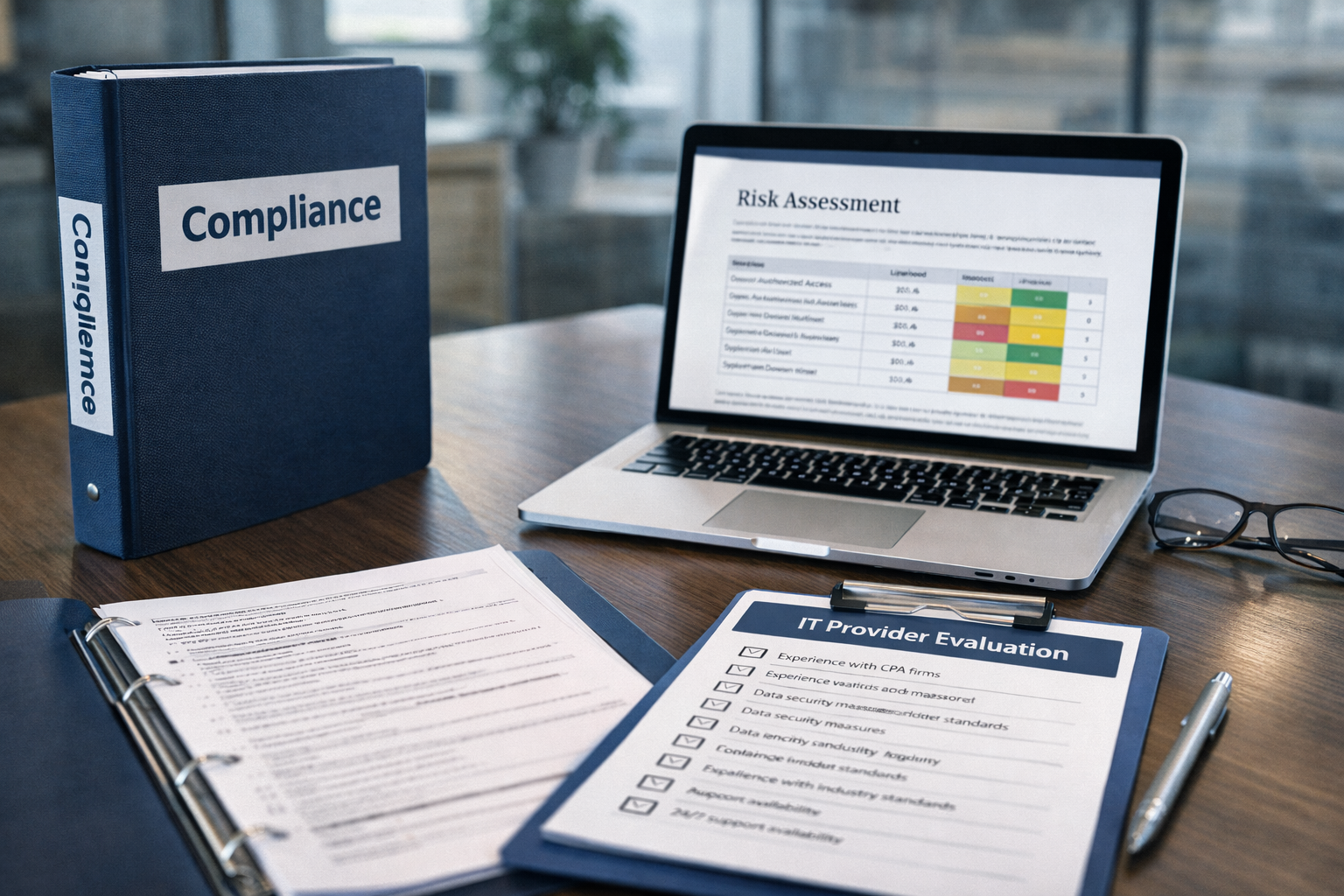 CPA firm compliance documentation and IT provider evaluation