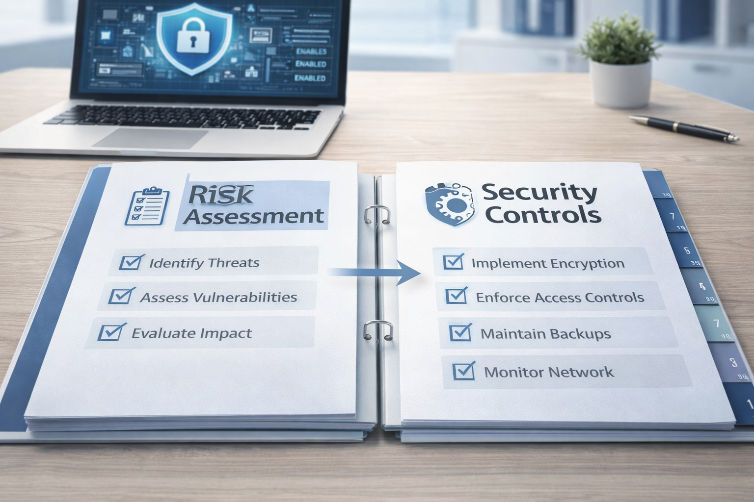 CPA risk assessment documentation aligned with security controls